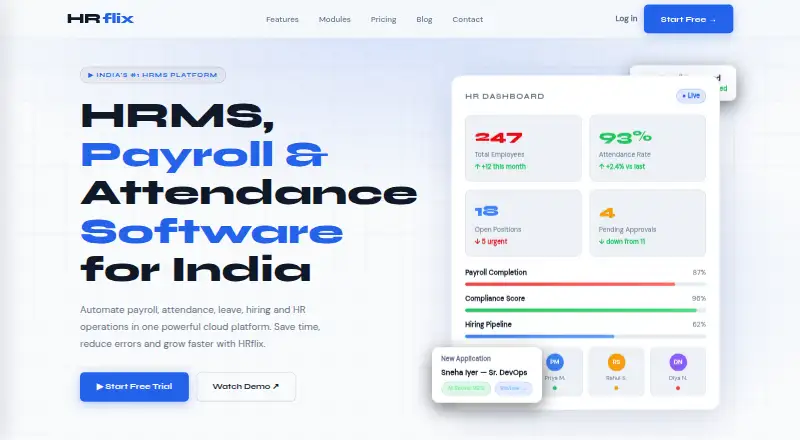 HRflix screenshot
