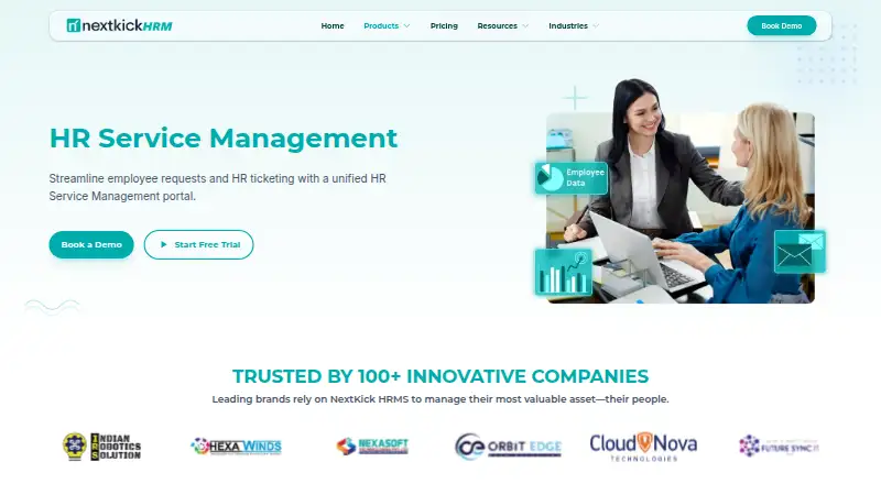 NextHRM HR Service Management screenshot