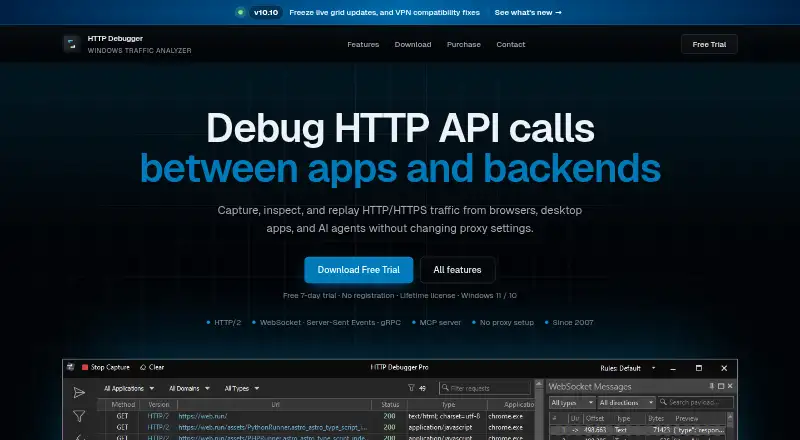 HTTP Debugger screenshot