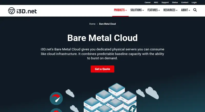i3D.net Bare Metal Cloud screenshot