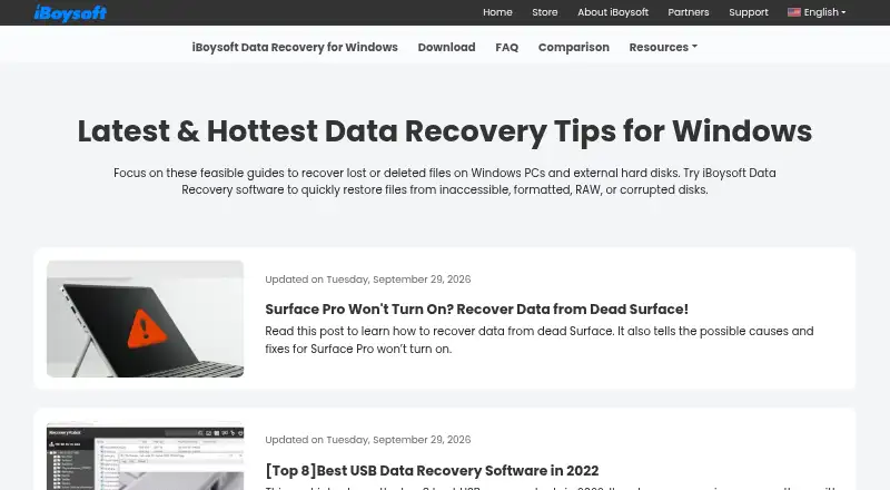 iBoysoft Data Recovery screenshot