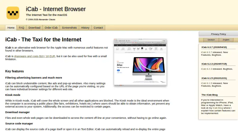 iCab screenshot