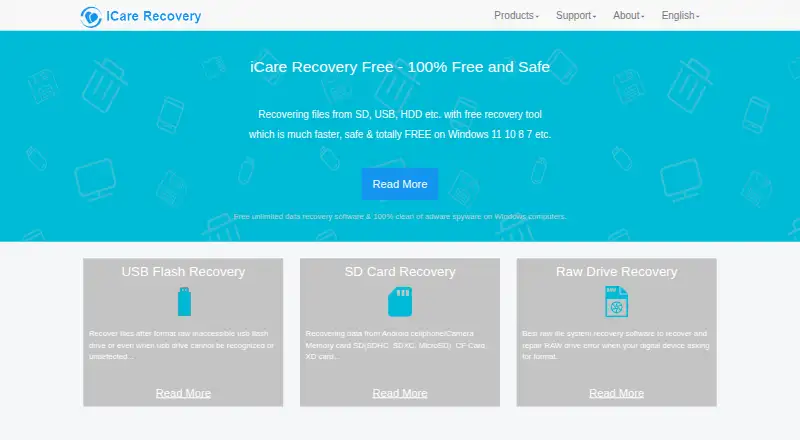 iCare Data Recovery screenshot