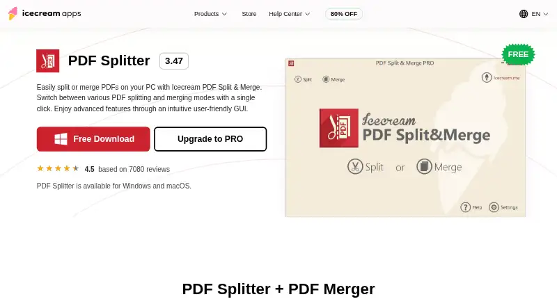 Icecream PDF Split & Merge screenshot