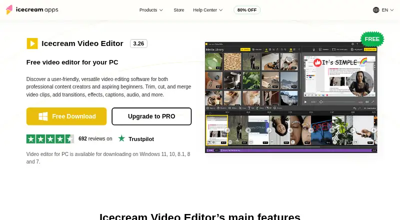 Icecream Video Editor screenshot