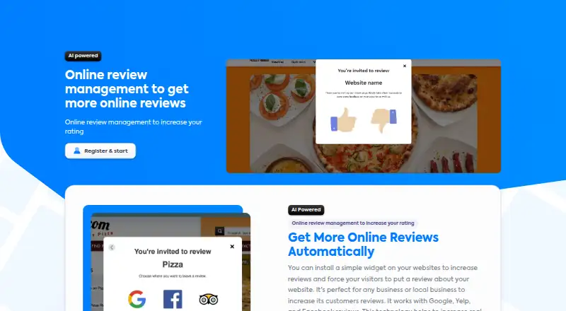 IDMA SaaS Online Review Management screenshot