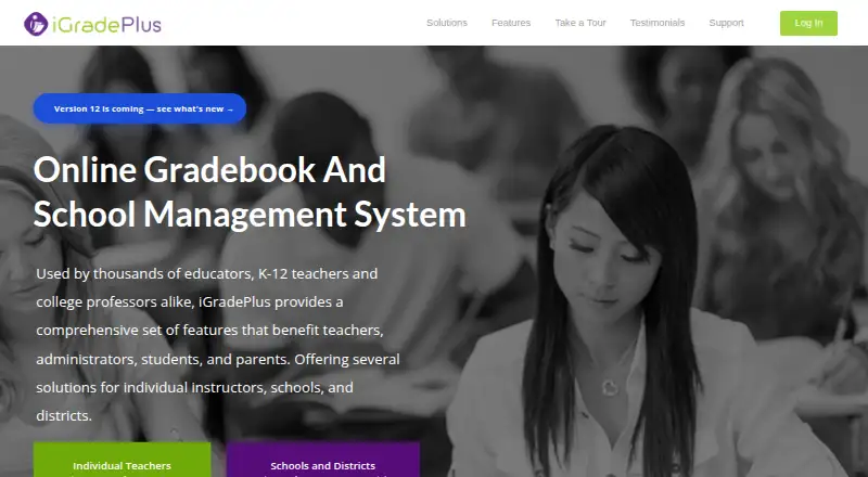 iGradePlus Enterprise School Management System screenshot