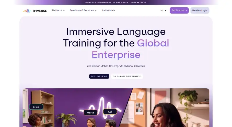 Immerse screenshot