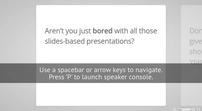 impress.js screenshot