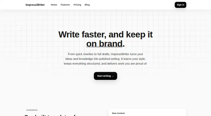 ImpressWriter screenshot