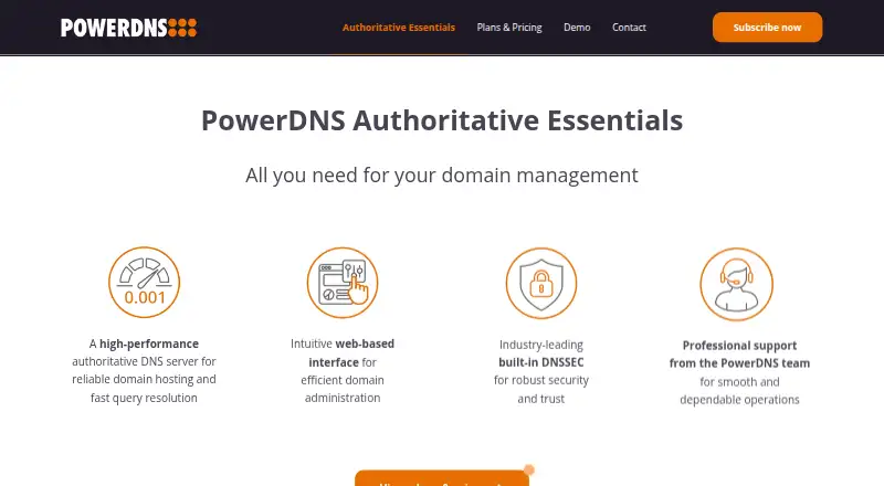PowerDNS Authoritative Essentials screenshot
