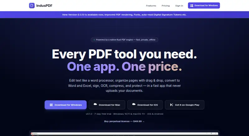 IndyPDF screenshot