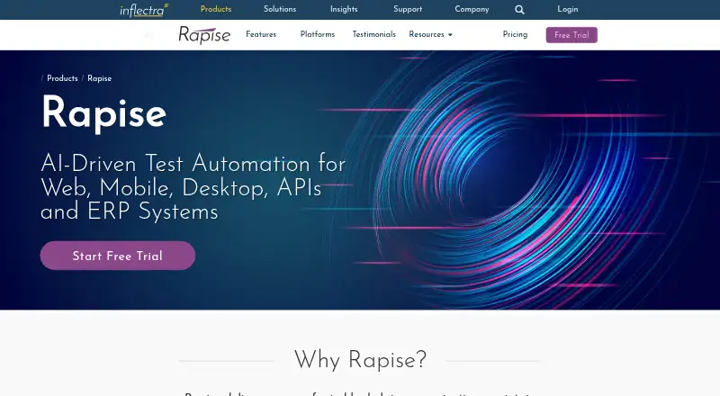 Rapise screenshot