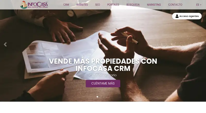 InfoCasa CRM screenshot
