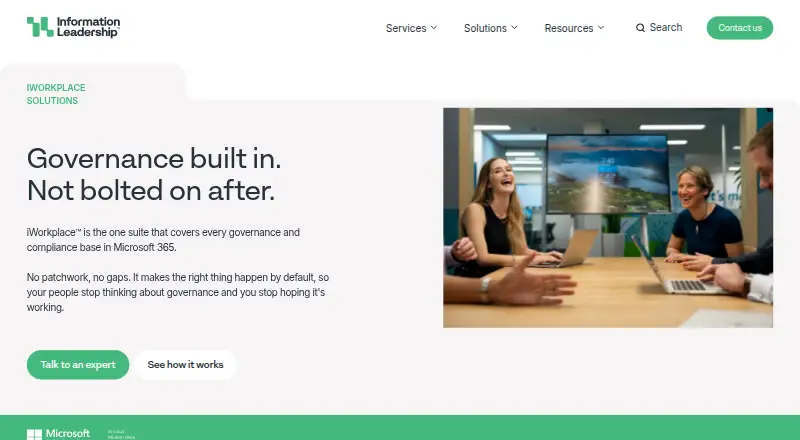iWorkplace Intranet screenshot