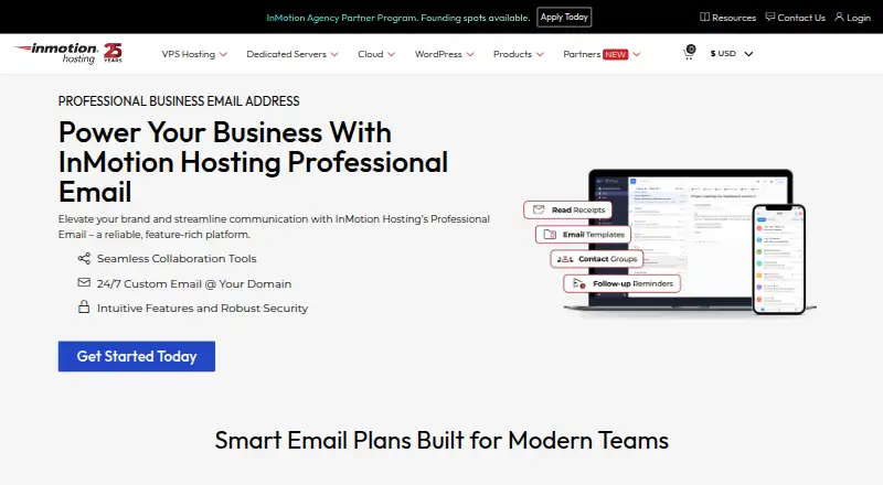 InMotion Professional Email screenshot