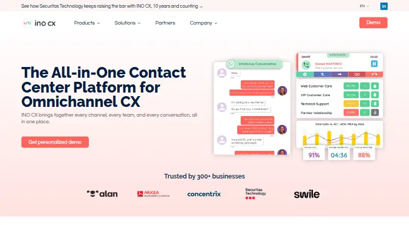 INO CX screenshot
