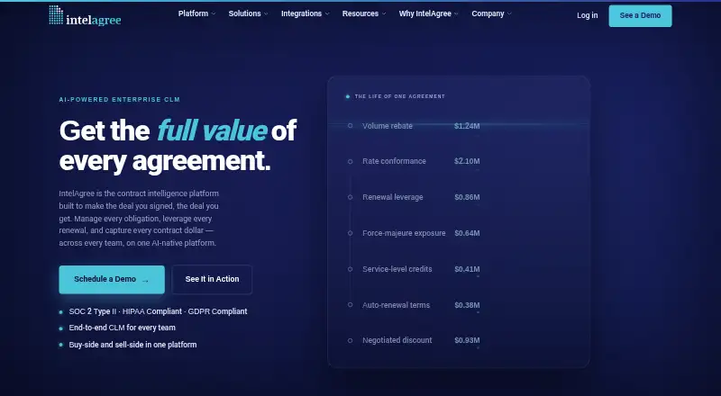 IntelAgree screenshot