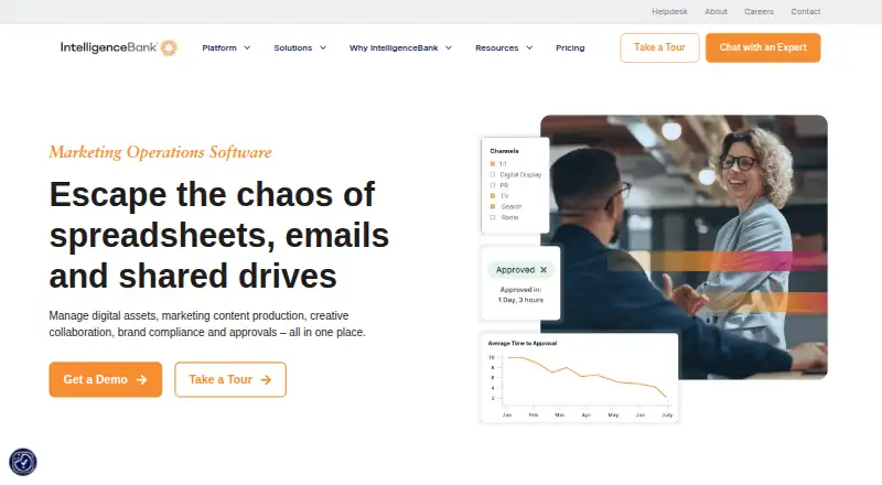 IntelligenceBank Marketing Operations screenshot