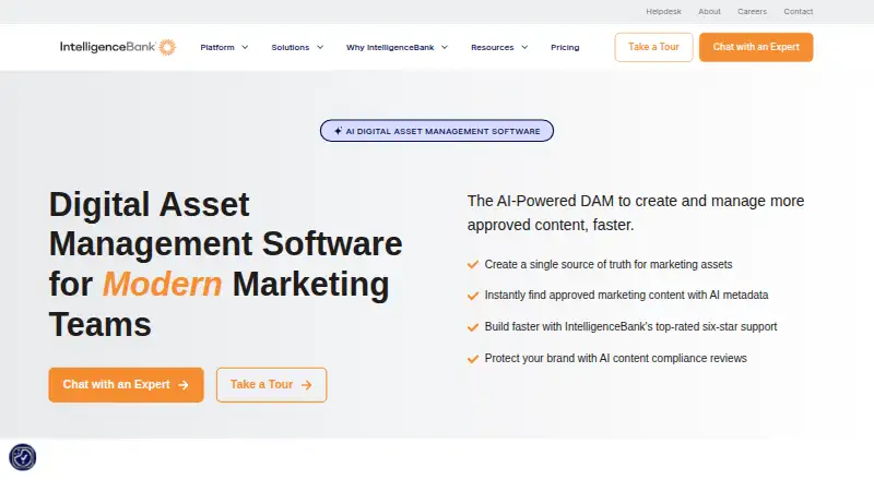 IntelligenceBank DAM screenshot