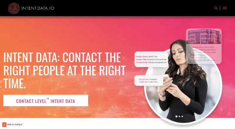 IntentData.io screenshot