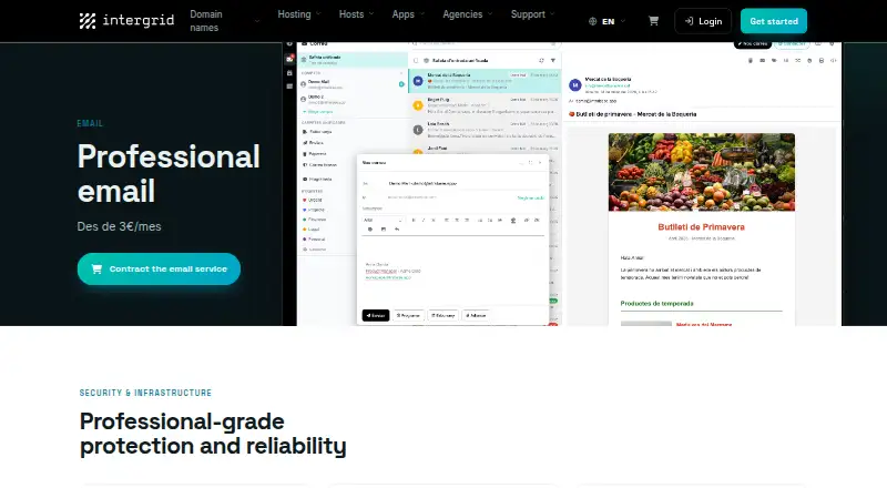 Intergrid Email Hosting screenshot