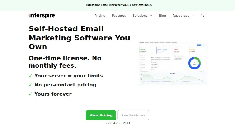 Interspire Email Marketer screenshot