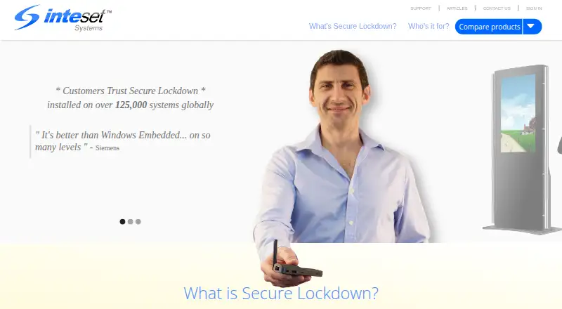 Inteset Secure Lockdown screenshot