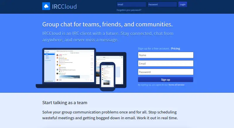 IRCCloud screenshot