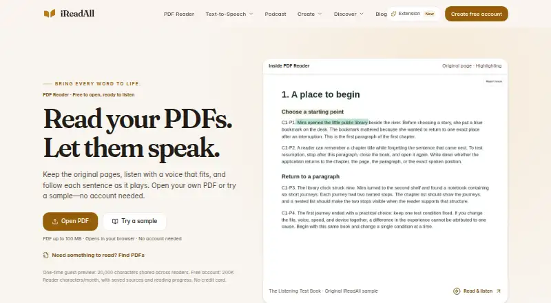 IReadAll screenshot