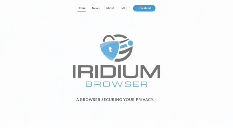 Iridium Browser screenshot