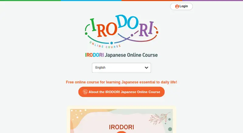 IRODORI Japanese Online Course screenshot
