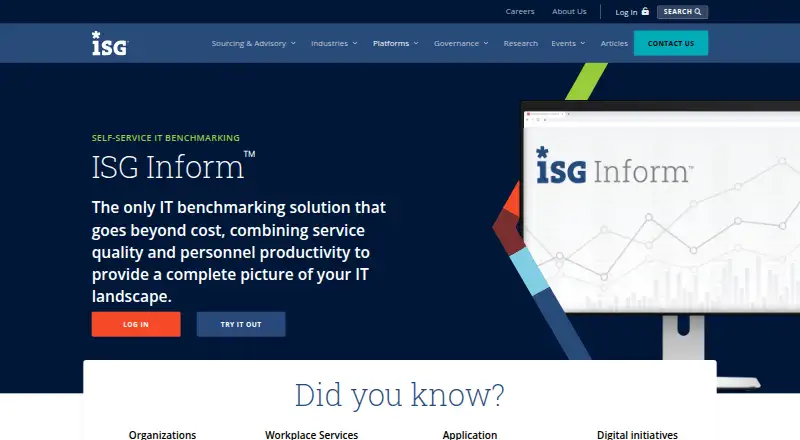 ISG Inform screenshot