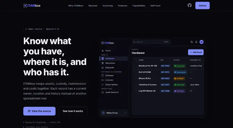 ITAMbox screenshot