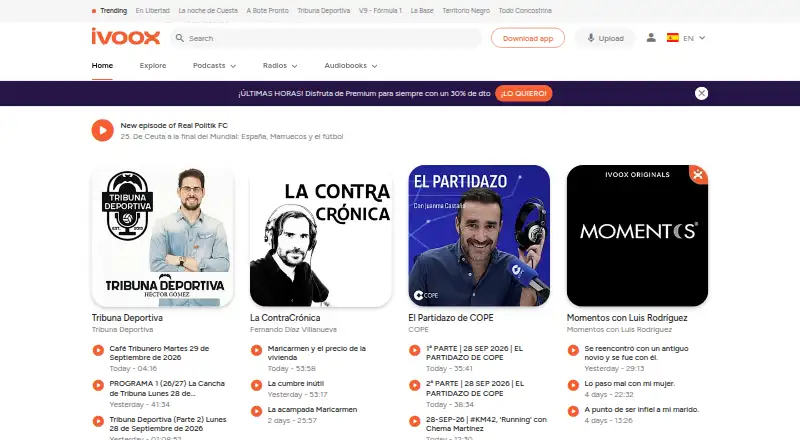 iVoox screenshot