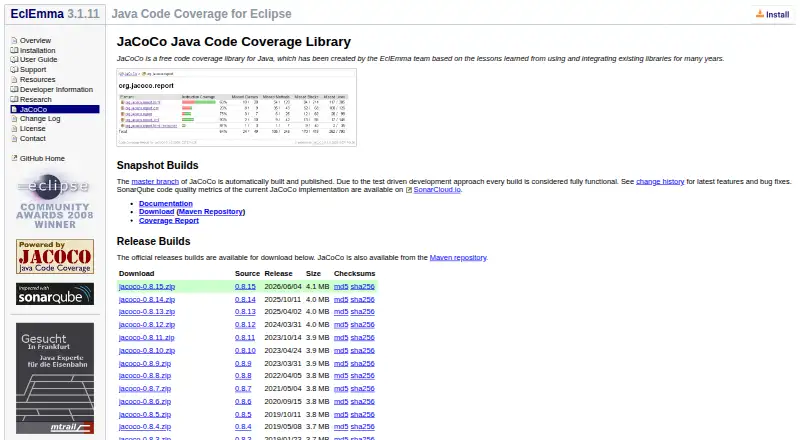 JaCoCo screenshot