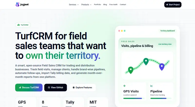TurfCRM screenshot