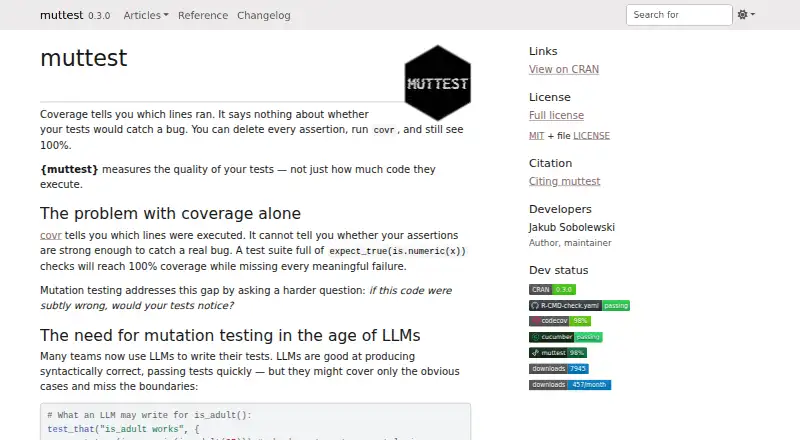 muttest screenshot