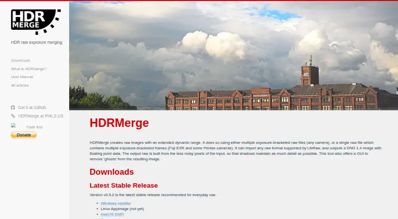 HDRMerge screenshot