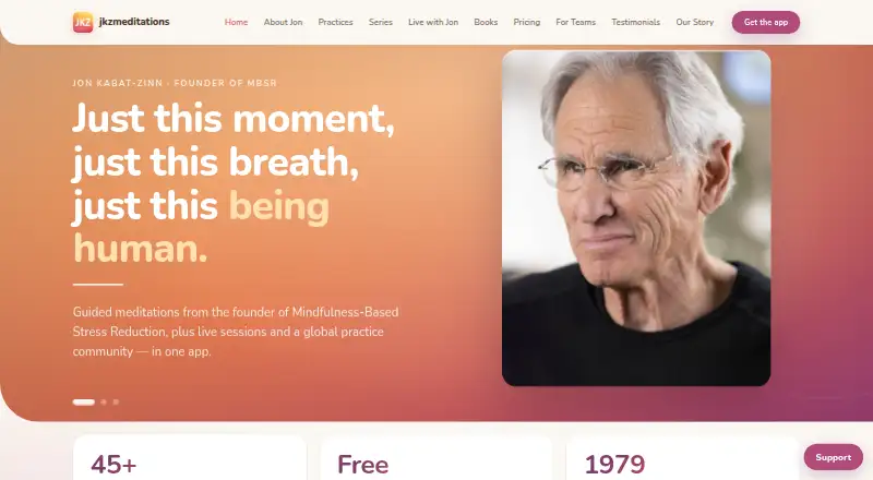 Jon Kabat-Zinn JKZ Meditations screenshot