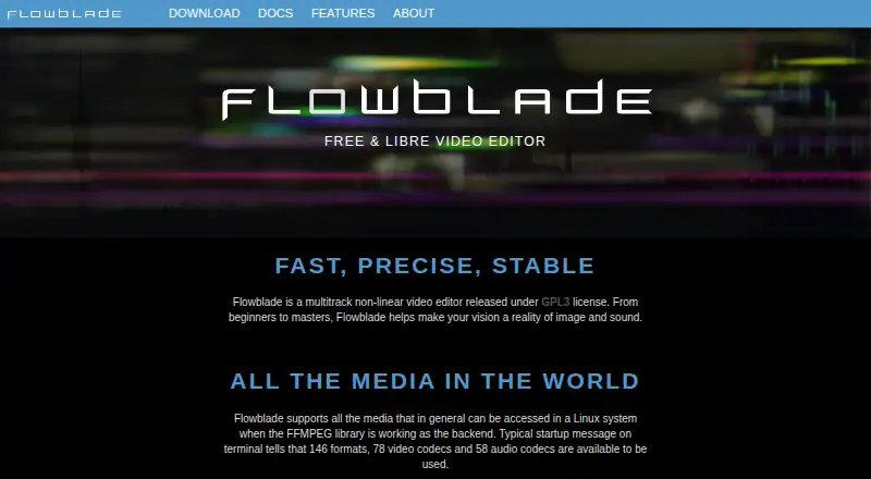 Flowblade screenshot