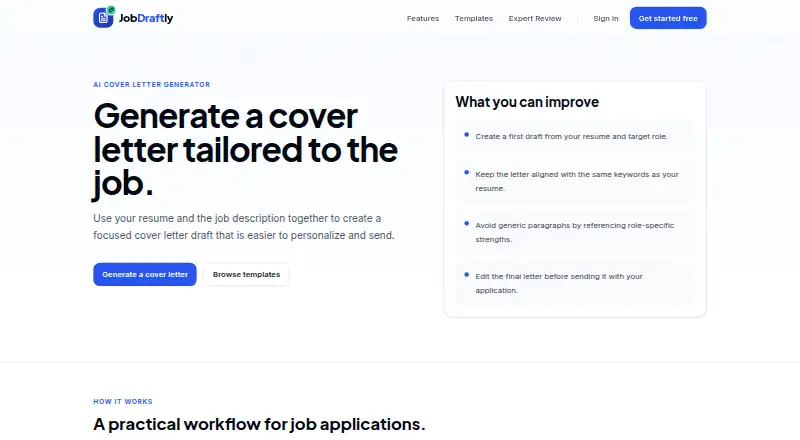 JobDraftly screenshot