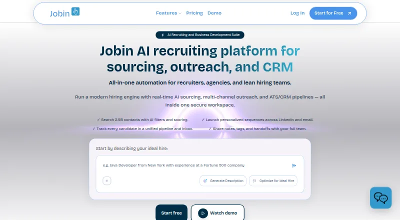 Jobin.cloud screenshot