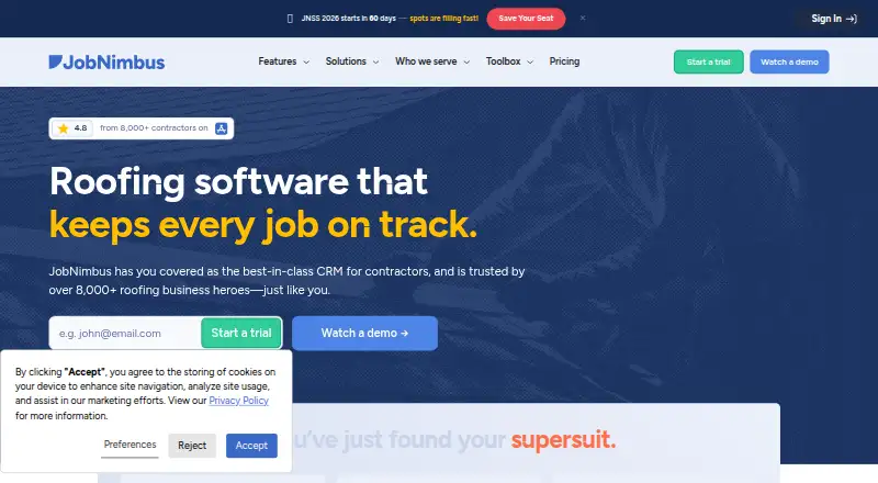 JobNimbus screenshot
