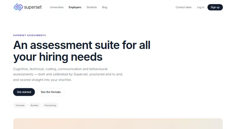 Superset Assessments screenshot