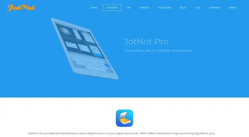 JotNot Scanner screenshot