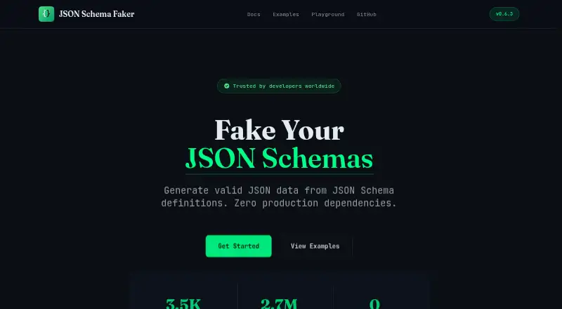 JSON Schema Faker screenshot