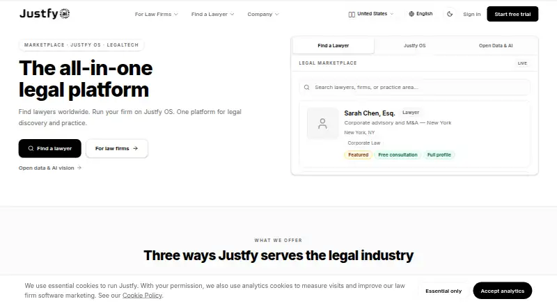 Justfy screenshot