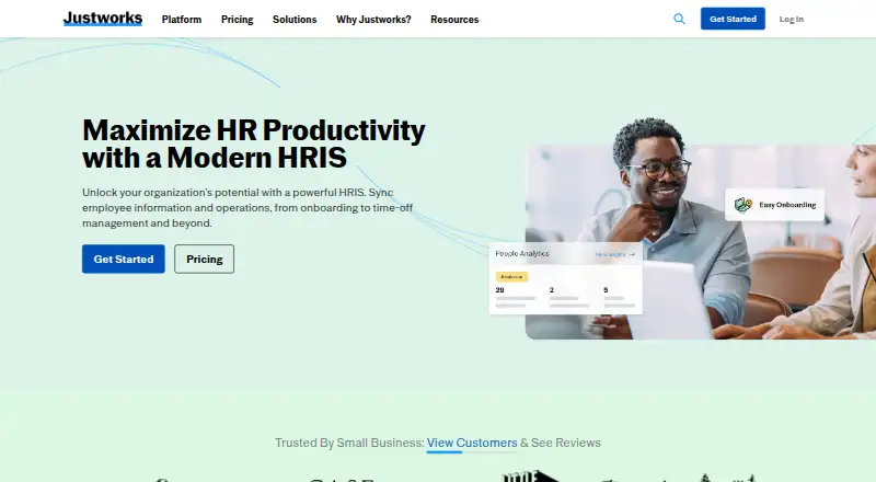 Justworks HRIS screenshot