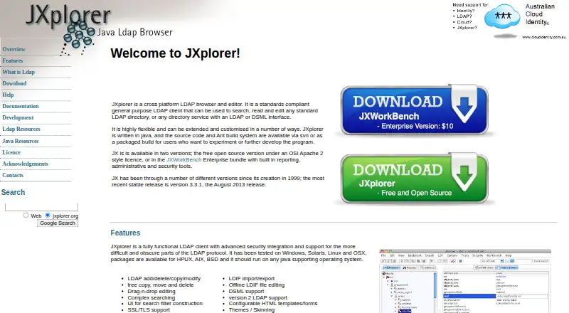 JXplorer screenshot